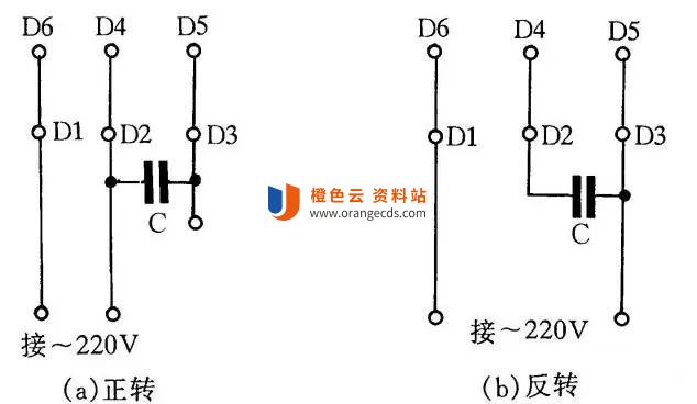JX07A-4型单相电容运转电动机接线方法